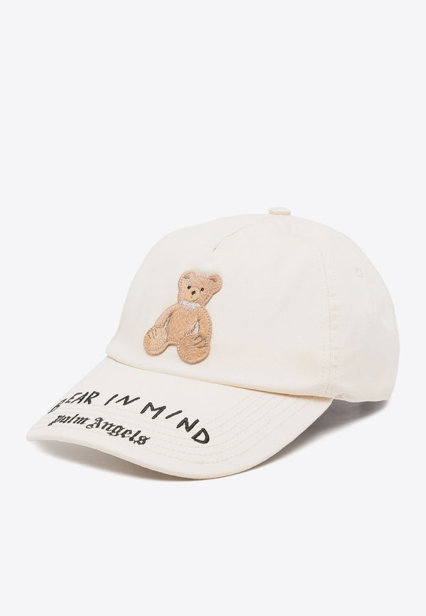 Palm Angels Bear Patch Baseball Cap Off-white PWLB034F24FAB001_0360