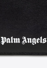 Palm Angels Logo Print Bi-Fold Wallet Black PMNC024F24LEA001_1001