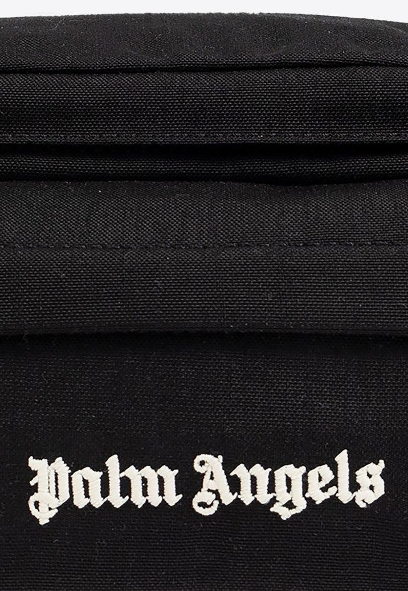 Palm Angels Logo Embroidered Belt Bag Black PMNO009C99FAB001_1001