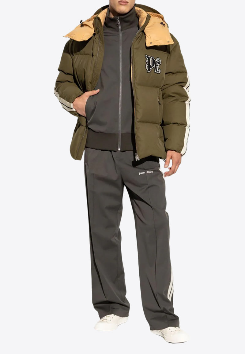 Palm Angels Monogram Down Jacket Green PMED028F24FAB002_5610