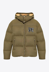 Palm Angels Monogram Down Jacket Green PMED028F24FAB002_5610