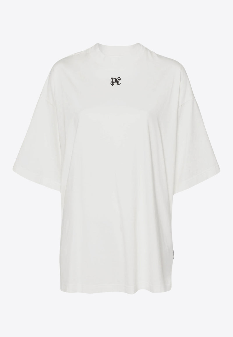 Palm Angels Wings Pencil Crewneck T-shirt Off-white PWAA017F24JER004_0310