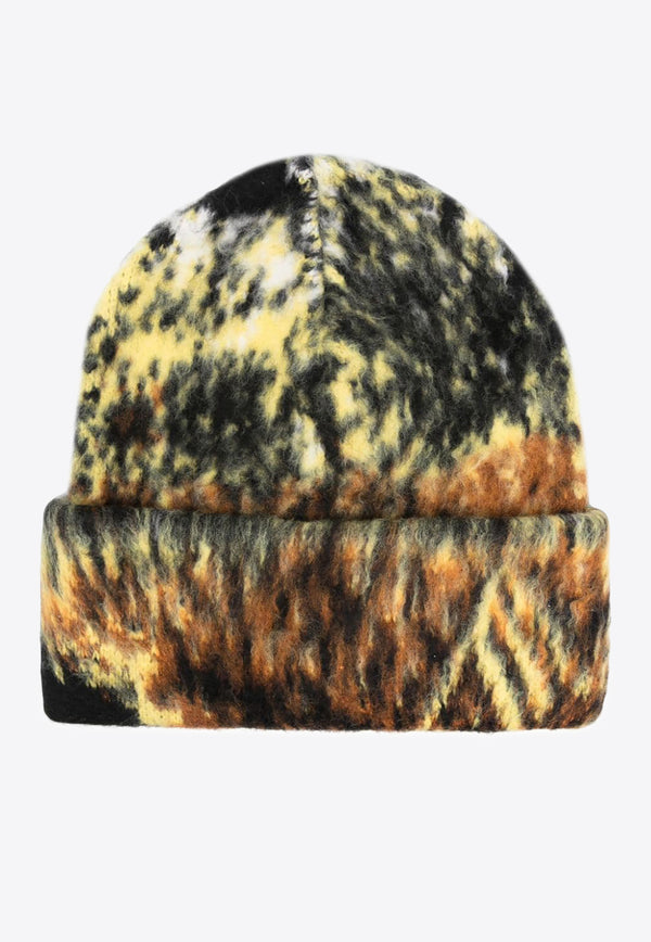 The Attico Abstract Print Beanie Multicolor 247WAC29KW046_781