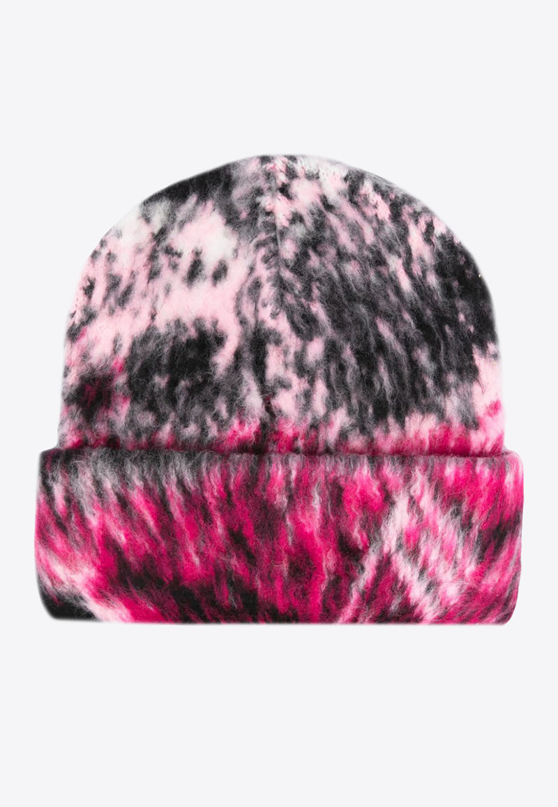 The Attico Abstract Print Beanie Multicolor 247WAC29KW046_782