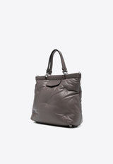 Maison Margiela Small Glam Slam Leather Top Handle Bag Gray S56WD0133P4300_T2152