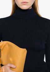 P.A.R.O.S.H Leila Turtleneck Ribbed Sweater Navy D512659LEILA24_012