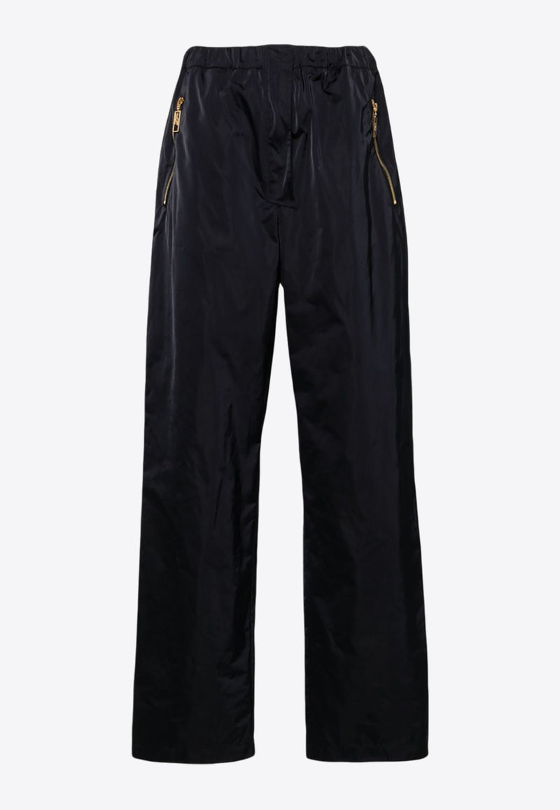 Elisabetta Franchi Branded Zip-Puller Pants Black PA00646E2_110