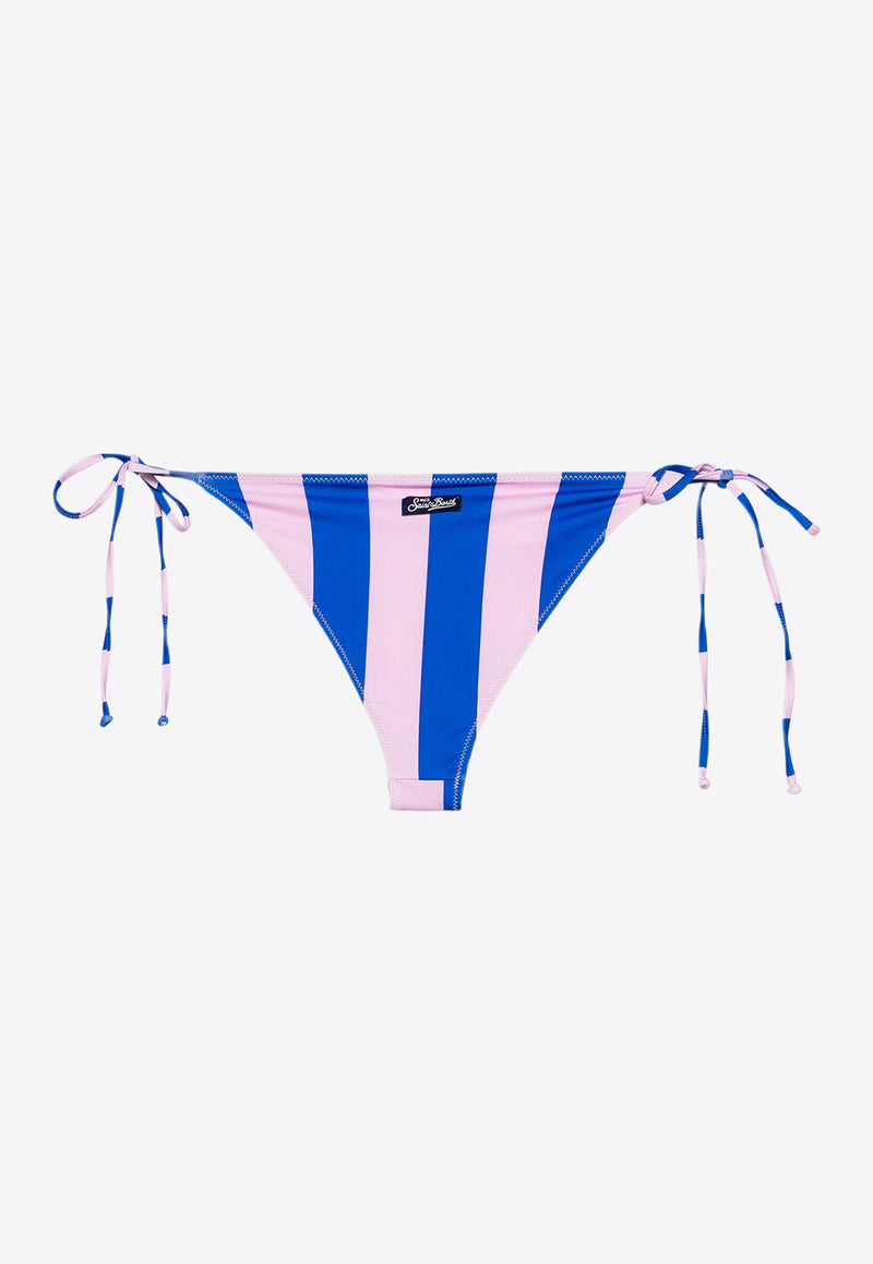 MC2 Saint Barth Leah Striped Bikini Bottoms Blue MRL0001_04428F