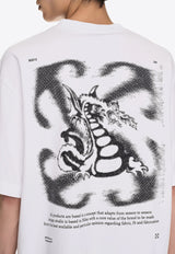 Off-White Dragon Arrow Skate T-shirt White OMAA120F24JER007_0110