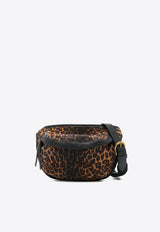 Jérôme Dreyfuss Stan Banana Leopard Print Belt Bag Brown 44STANBCR_Léo Chamois