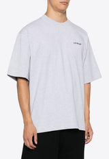 Off-White Signature Arrows Crewneck T-shirt Gray OMAA120F24JER006_0510