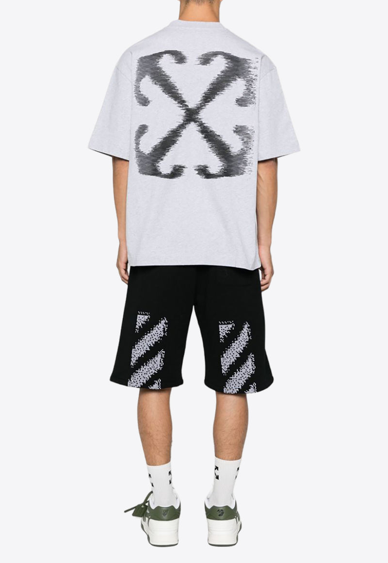 Off-White Signature Arrows Crewneck T-shirt Gray OMAA120F24JER006_0510