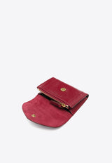 Jérôme Dreyfuss Helmut PM Leather Cardholder Red 44HELMPMCH_Ruby