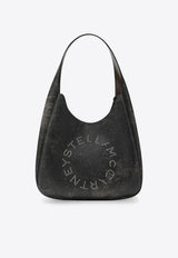 Stella McCartney Large Logo Slouchy Aged Hobo Bag Brown 7B0102WP0591/R_STELL-2801
