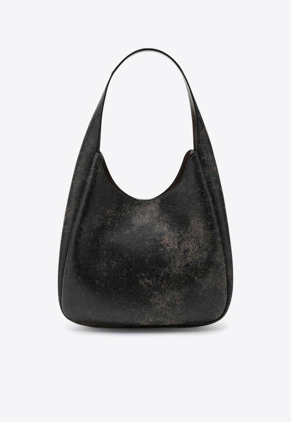 Stella McCartney Large Logo Slouchy Aged Hobo Bag Brown 7B0102WP0591/R_STELL-2801