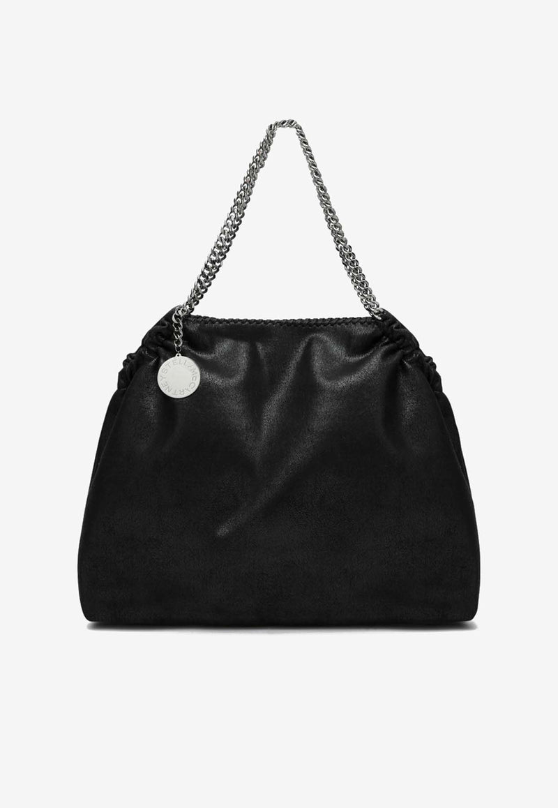 Stella McCartney Falabella Logo-Charm Drawstring Tote Bag Black 7B0141W9132/Q_STELL-1000