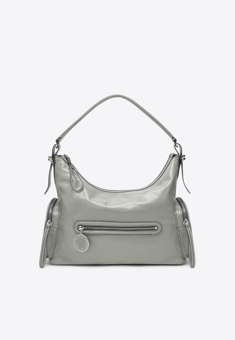 Stella McCartney Dartmoor Faux Leather Shoulder Bag  Gray 7B0178WP0632/R_STELL-1220