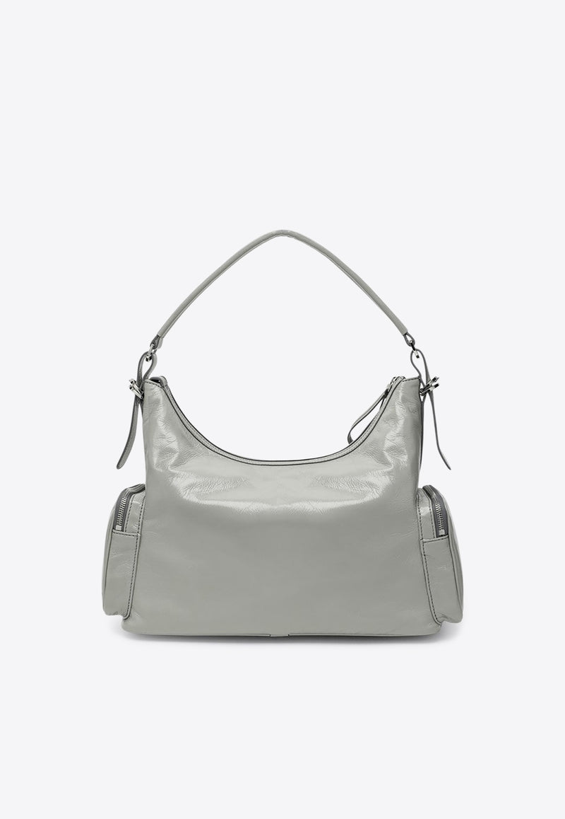 Stella McCartney Dartmoor Faux Leather Shoulder Bag  Gray 7B0178WP0632/R_STELL-1220