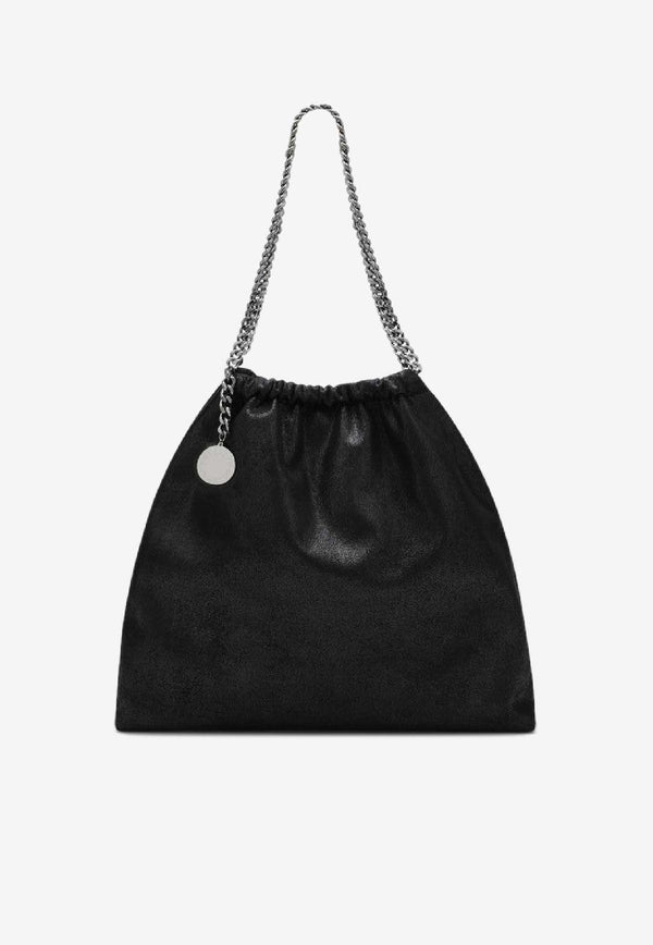 Stella McCartney Falabella Shoulder Bag with Medallion Black 7B0180W9132/S_STELL-1000