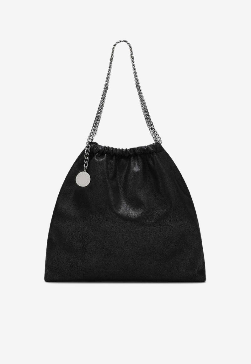 Stella McCartney Falabella Shoulder Bag with Medallion Black 7B0180W9132/S_STELL-1000