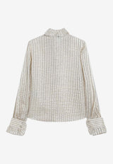 Valentino Silk Blend Shirt with Ruffles 7B0AB7Y69SU/R_VALE-BX2