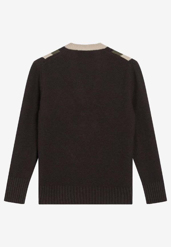 Valentino Cashmere and Wool Knitted Sweater 7B0KC69L9SW/R_VALE-BET
