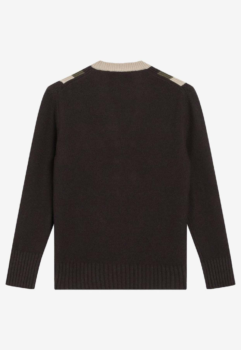 Valentino Cashmere and Wool Knitted Sweater 7B0KC69L9SW/R_VALE-BET