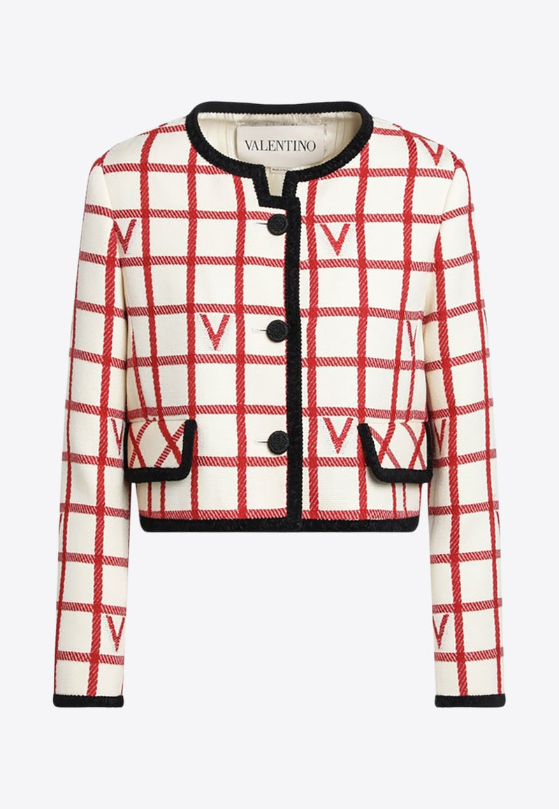 Valentino VLogo-Pattern Jacket Multicolor 7B3CE4K09JN/R_VALE-BRS
