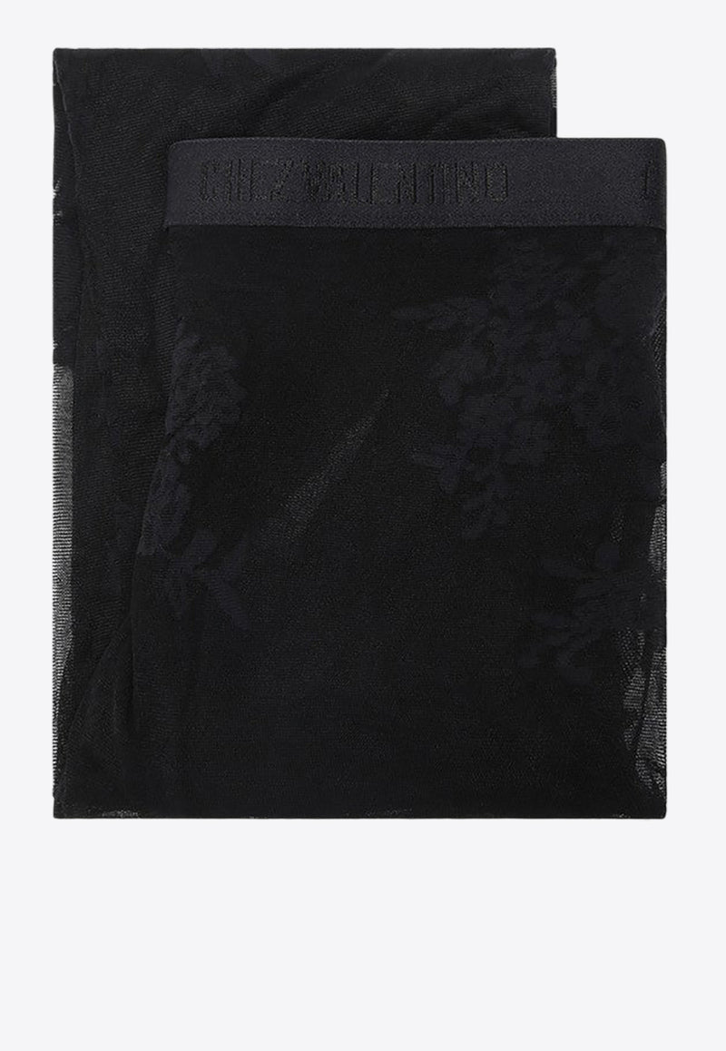 Valentino Essential Lace Tights 7B3KI04Y9LV/R_VALE-0NO Black