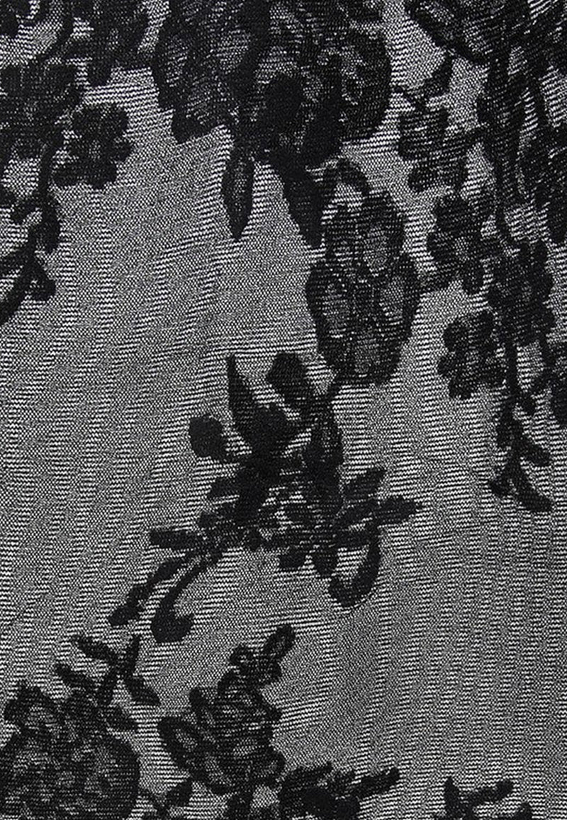 Valentino Essential Lace Tights 7B3KI04Y9LV/R_VALE-0NO Black