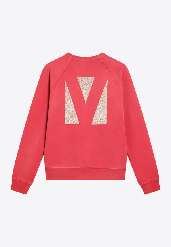Valentino Chez Logo Vintage-Effect Sweatshirt Red 7B3MF24P9GM/R_VALE-BNA