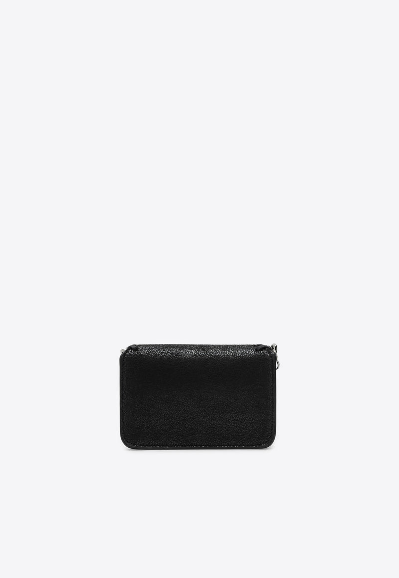 Stella McCartney Falabella Flap Cardholder Black 7P0067W9132/P_STELL-1000