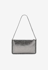 Stella McCartney Falabella Metallic Chain Clutch Silver 7P0076WP0587/R_STELL-1113