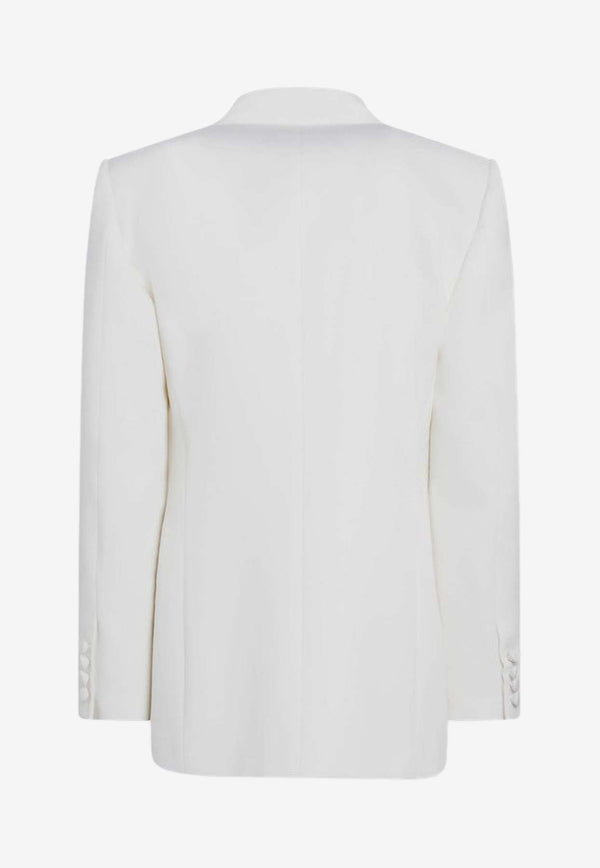 Valentino Double-Breasted Blazer in Wool 7V0CEI118JM/R_VALE-CBG