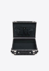 Fendi Small Logo Monogram Rigid Suitcase Black 7VV134A8V3F0GXN_80270