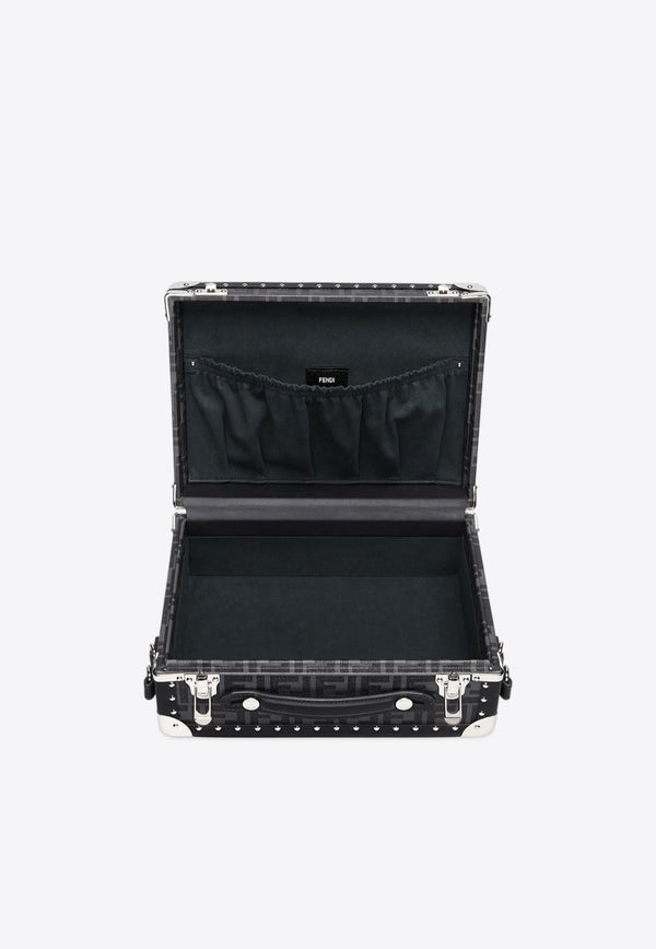 Fendi Small Logo Monogram Rigid Suitcase Black 7VV134A8V3F0GXN_80270
