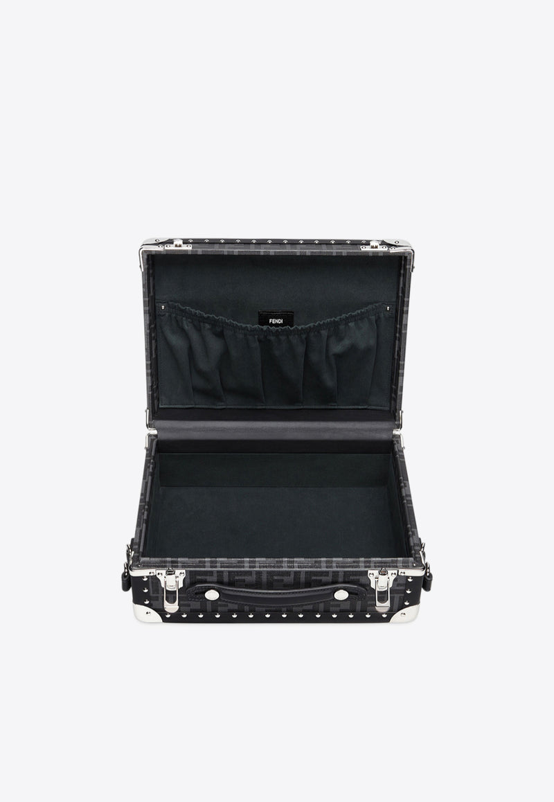 Fendi Small Logo Monogram Rigid Suitcase Black 7VV134A8V3F0GXN_80270