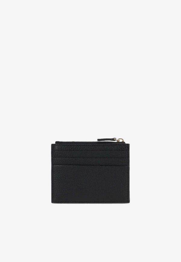 Valentino Rockstud Zipped Cardholder Black 7W0P0AI8VSH/R_VALE-0NO