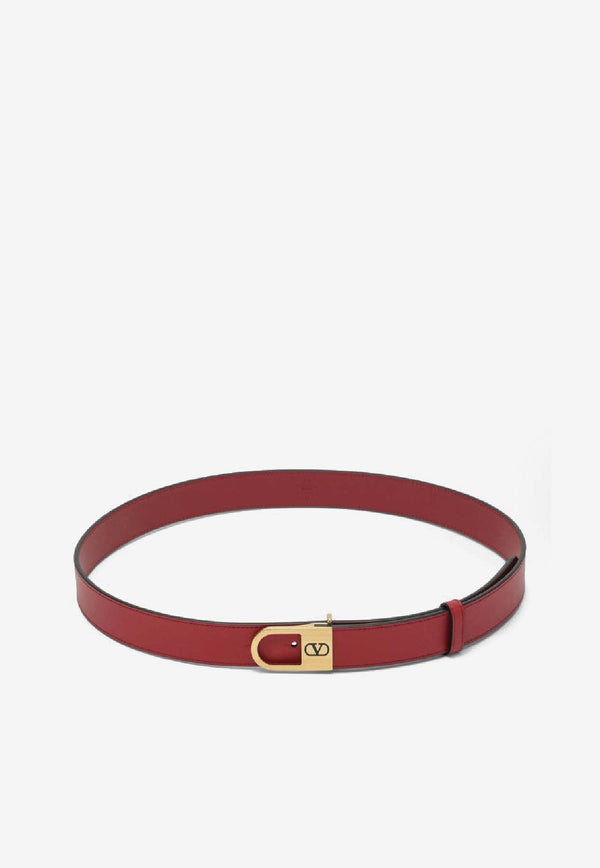 Valentino VLogo Signature Belt Red 7W0T0ST8JAQ/R_VALE-R50