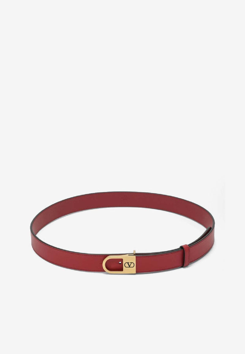 Valentino VLogo Signature Belt Red 7W0T0ST8JAQ/R_VALE-R50
