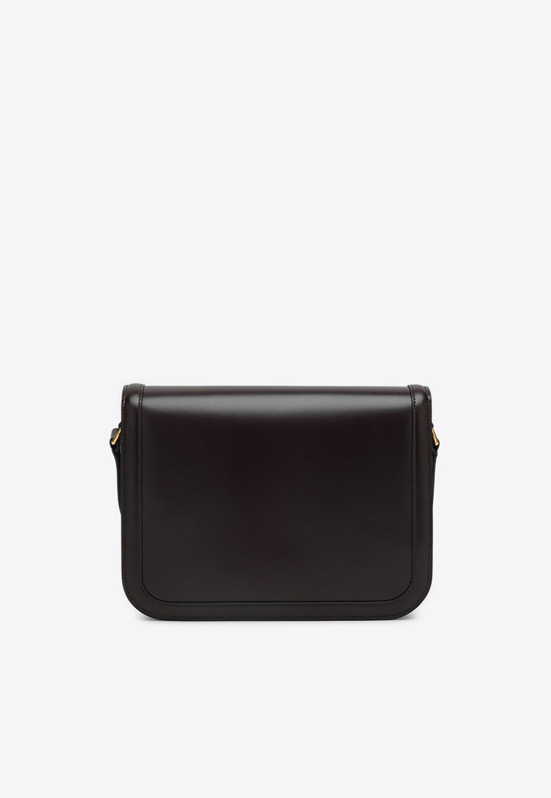 Valentino 9TO5  Calf Leather Crossbody Bag Brown 7W2B0R15UHF/R_VALE-REL