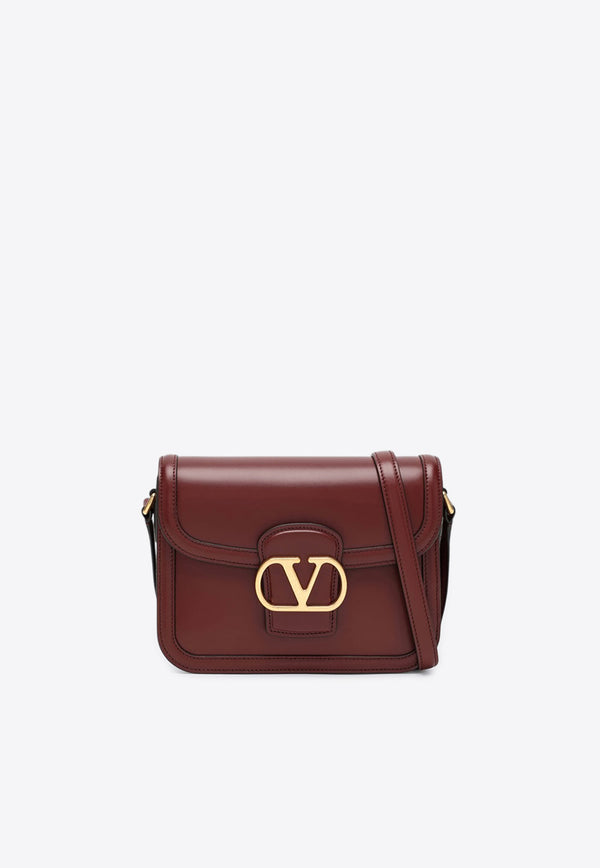 Valentino  Small 9TO5 Calf Leather Shoulder Bag Bordeaux 7W2B0R46UHF/R_VALE-AFJ