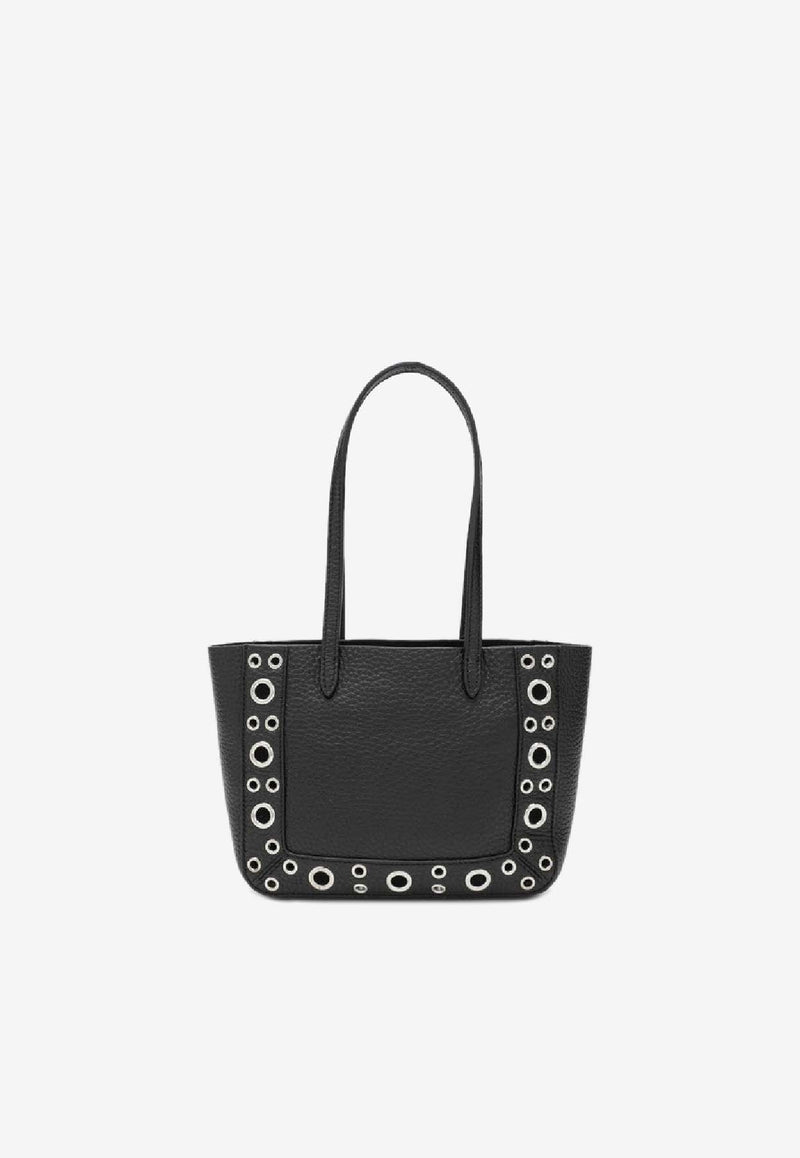 Valentino Mini Nellcôte Calfskin Shoulder Bag Black 7W2B0R89MJL/R_VALE-0NO