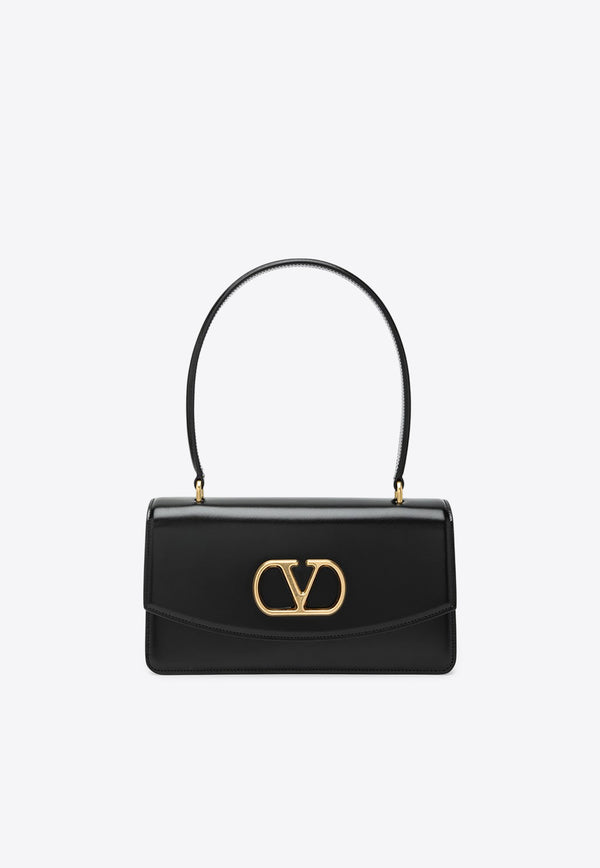 Valentino Vain Shoulder Bag in Glossy Calfskin Black 7W2B0R93GCB/R_VALE-0NO
