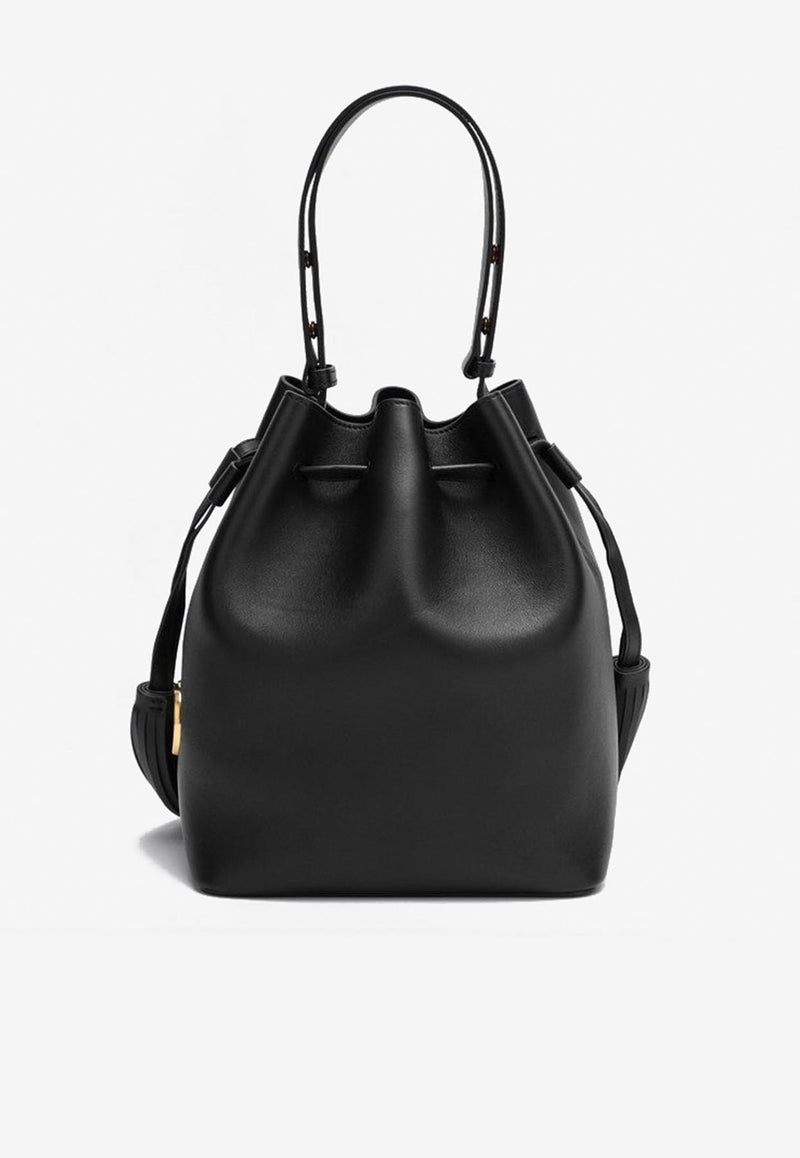 Valentino So Seau Calf Leather Bucket Bag Black 7W2B0R99HHL/R_VALE-0NO
