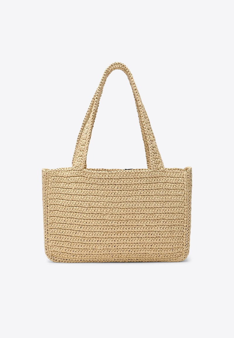 Valentino Medium Viva Superstar Crochet Knit Tote Bag Beige 7W2B0S11QET/R_VALE-EX9