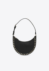 Valentino Mini Rockstud Calf Leather Hobo Bag Black 7W2P0AI7VSH/R_VALE-0NO