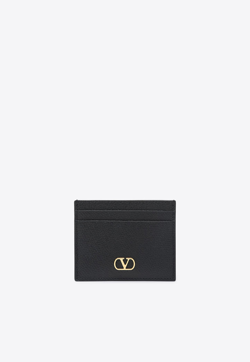 Valentino VLogo Signature Leather Cardholder Black 7W2P0AJ7SNP/R_VALE-0NO