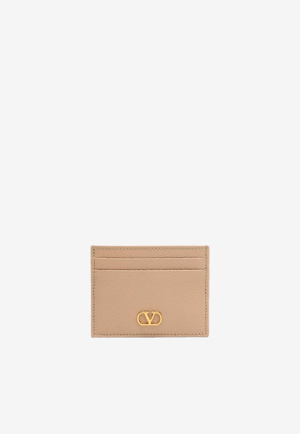 Valentino  VLogo Grained Leather Cardholder Pink 7W2P0AJ7SNP/R_VALE-WRP