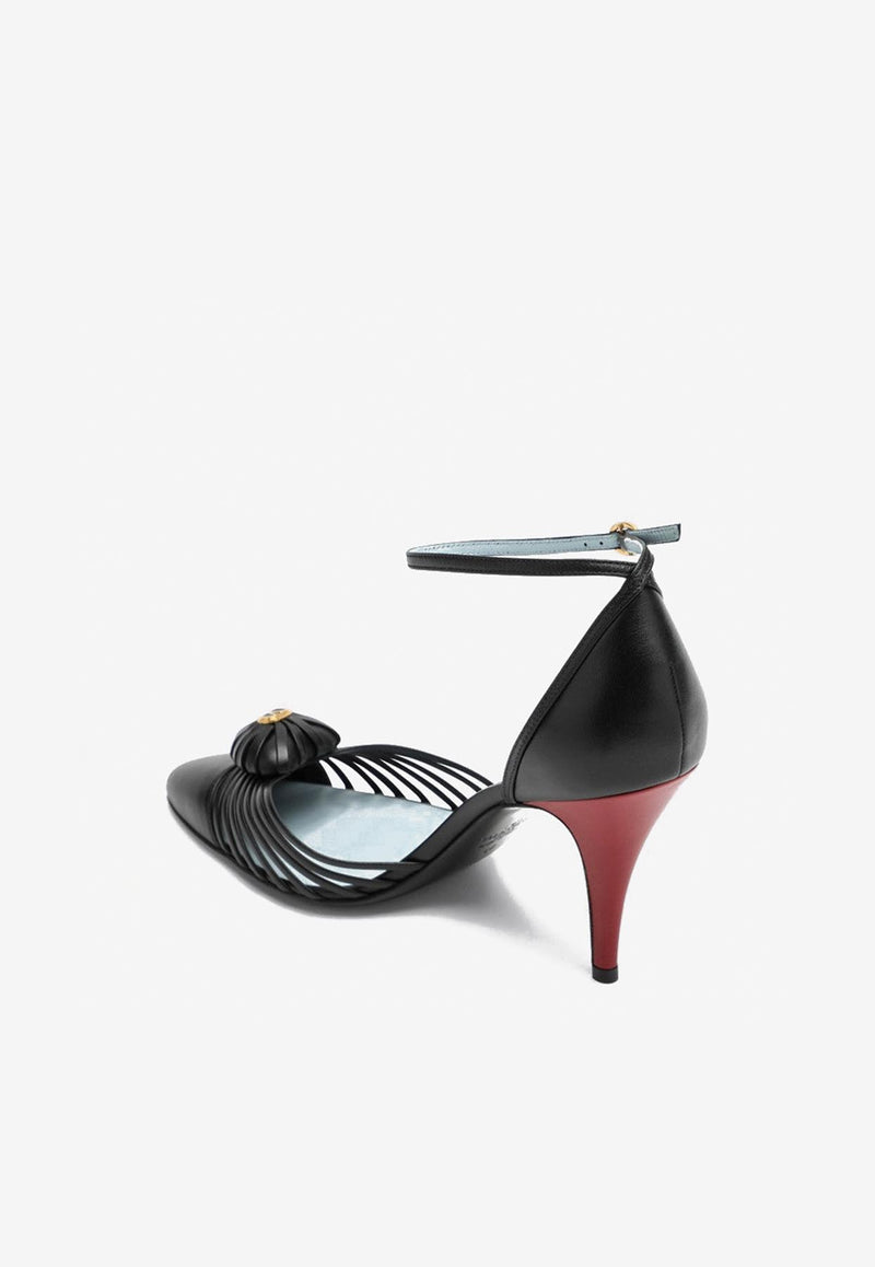 Valentino  Royal 85 Leather Pumps Black 7W2S0LU7DMD/R_VALE-43K